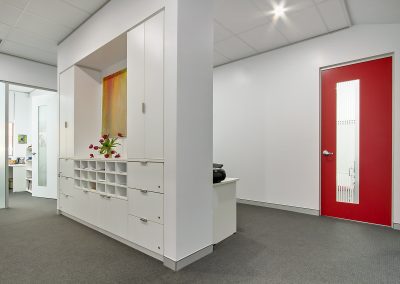 Commercial interior design storage cabinet