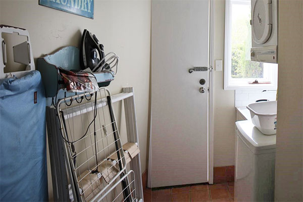 Combined bathroom and laundry renovation (Before Laundry space)